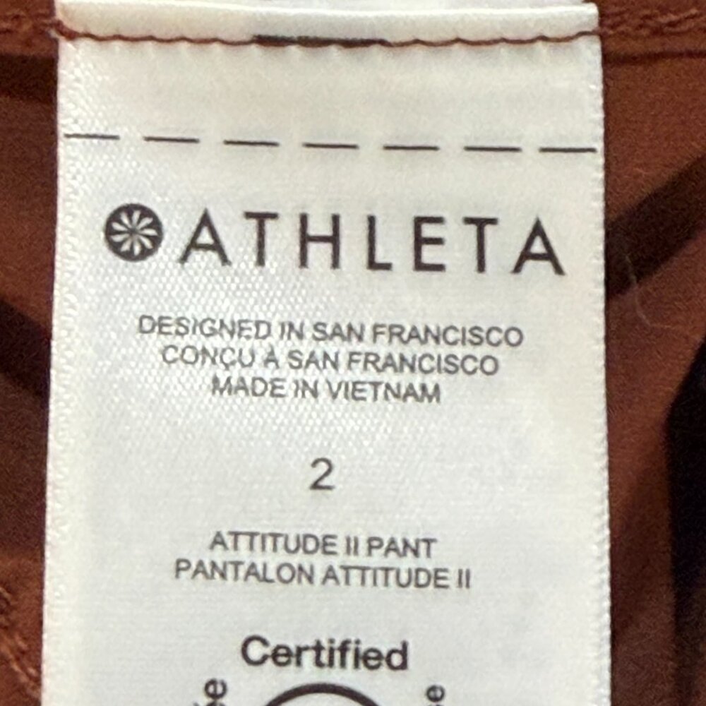 Athleta Attitude II Jogger Pants Size 2 Yoga Pilates Workout Running Ruched - Picture 6 of 8